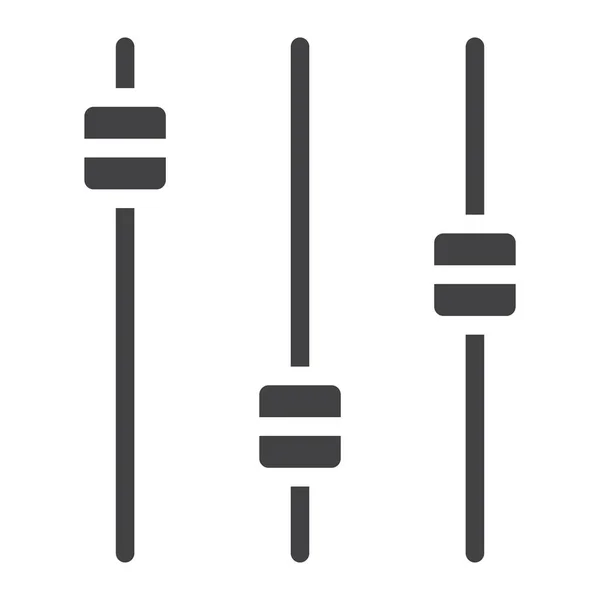 Icona glyph equalizzatore, web e mobile, grafica vettoriale segno audio, un modello solido su uno sfondo bianco, eps 10 . — Vettoriale Stock