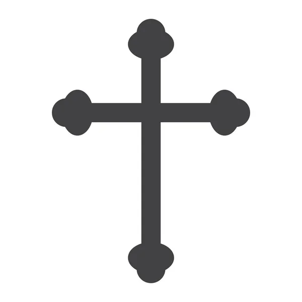 Religion cross glyph ikon, påsk och holiday, kristna tecken vektorgrafik, ett fast mönster på en vit bakgrund, eps 10. — Stock vektor