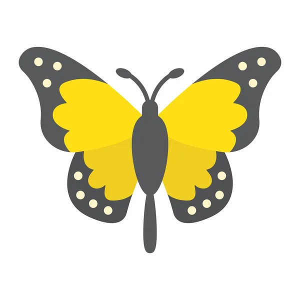 Бабочка плоская икона, Пасха и праздник, насекомое знак векторной графики, красочный твердый узор на белом фоне, EPS 10 . — стоковый вектор