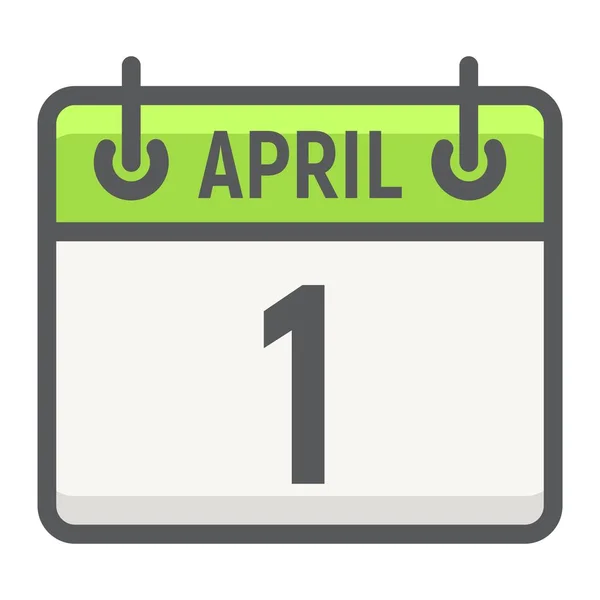 Εικονίδιο γεμάτο διάρθρωσης ημερολόγιο Πάσχα, Πάσχα και διακοπών, ημερομηνία σημάδι διανυσματικά γραφικά, ένα πολύχρωμο μοτίβο σε λευκό φόντο, eps 10. — Διανυσματικό Αρχείο