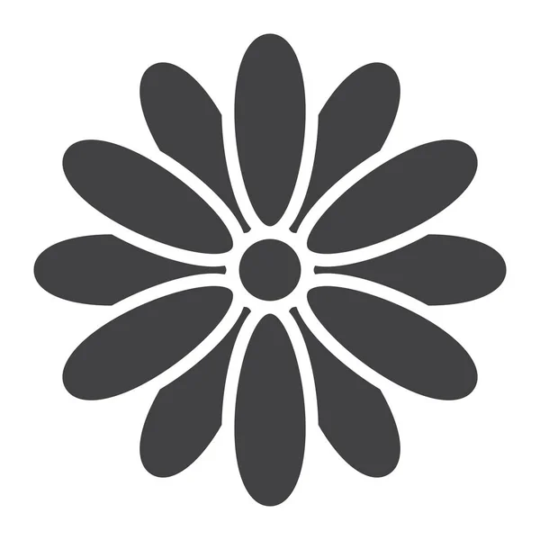 Blomma glyph ikon, påsk och holiday, naturen tecken vektorgrafik, ett fast mönster på en vit bakgrund, eps 10. — Stock vektor