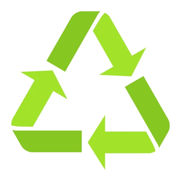 Recycle symbool platte pictogram, eco en levering, pijlen tekenen vector graphics, een kleurrijke vaste patroon op een witte achtergrond, eps 10. — Stockvector