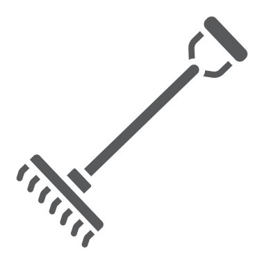 Komisyon glif simgesi, tarım ve tarım, Bahçe araç işareti vektör grafikleri, beyaz bir arka planda eps 10 katı bir desen.