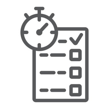 Quiz satırı simgesi, e öğrenme ve eğitim, işareti vektör grafikleri, doğrusal model beyaz bir arka planda eps 10 anket.