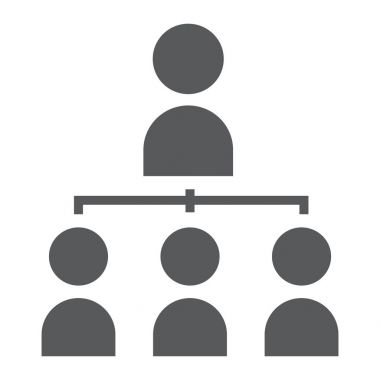 Liderlik glif simgesi, geliştirme ve iş, lider işareti vektör grafikleri, beyaz bir arka planda eps 10 katı bir desen.