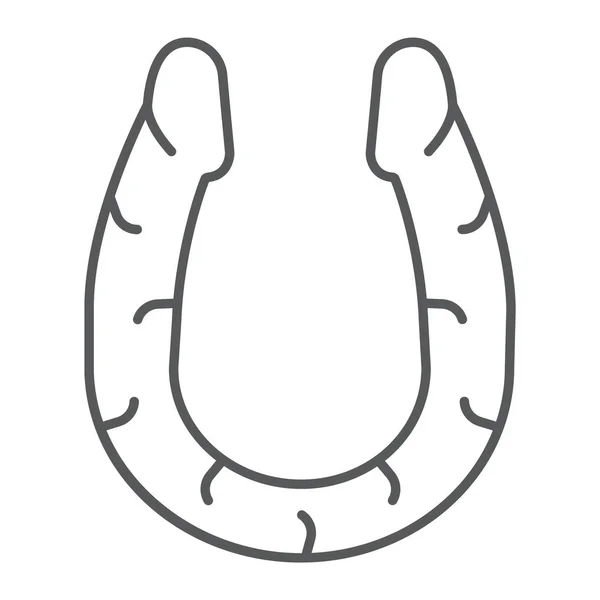 Иконка двойной тонкой линии, секс-игрушка и взрослый, знак двойного пениса, векторная графика, рисунок на белом фоне, эпс 10 . — стоковый вектор