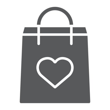 Alış veriş torbası sembolü, sevgililer günü ve bayramı, sevgililer günü tabelası, vektör grafikleri, beyaz arka planda sağlam bir desen, 10 pound..