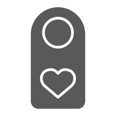 Kabartma simgesi, sevgililer günü ve bayram, kapı askısı işareti, vektör grafikleri, beyaz arkaplanda sağlam bir kalıp, 10 Pound.