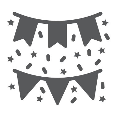 Kağıt çelenk sembolü, Aziz Patrick günü ve bayramı, doğum günü çelengi tabelası, vektör grafikleri, beyaz arka planda sağlam bir desen, 10 puan..