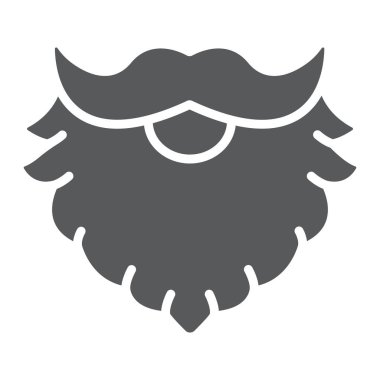 Cüce sakal sembolü, Aziz Patrick günü ve bayramı, Noel Baba işareti, vektör grafikleri, beyaz arka planda sağlam bir desen, 10 puan..