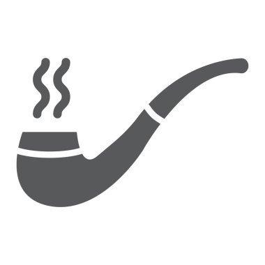 Tütün borusu sembolü, Aziz Patrick Günü ve retro, tütün borusu tabelası, vektör grafikleri, beyaz arka planda sağlam bir desen,.