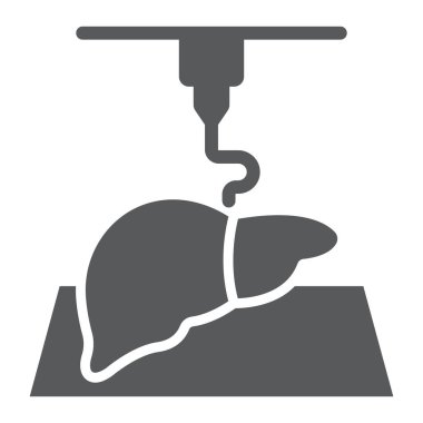 3D biyo sıkıştırma simgesi, teknoloji ve tıp, tıbbi yazıcı işareti, vektör grafikleri, beyaz arkaplan üzerinde katı bir kalıp,.