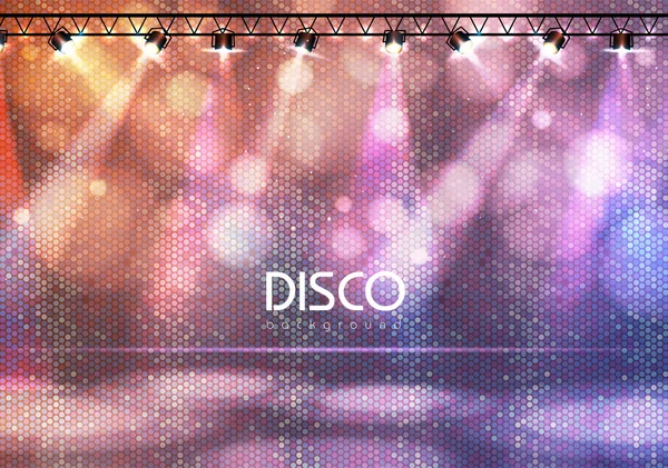 Disco fond abstrait — Image vectorielle