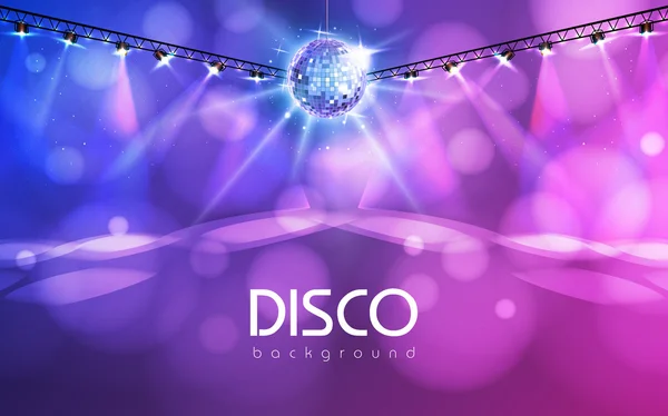 Disco bal achtergrond — Stockvector