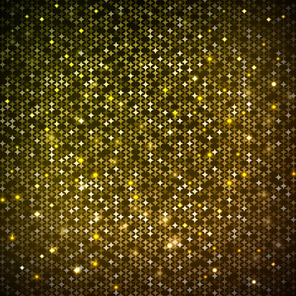 Disco abstrakte goldene Neon Hintergrund — Stockvektor
