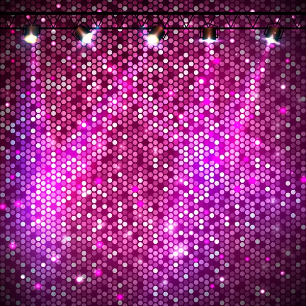 Disco abstrakte rosa Neon Hintergrund — Stockvektor