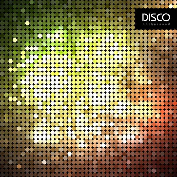 Disco abstrato dourado neon fundo —  Vetores de Stock