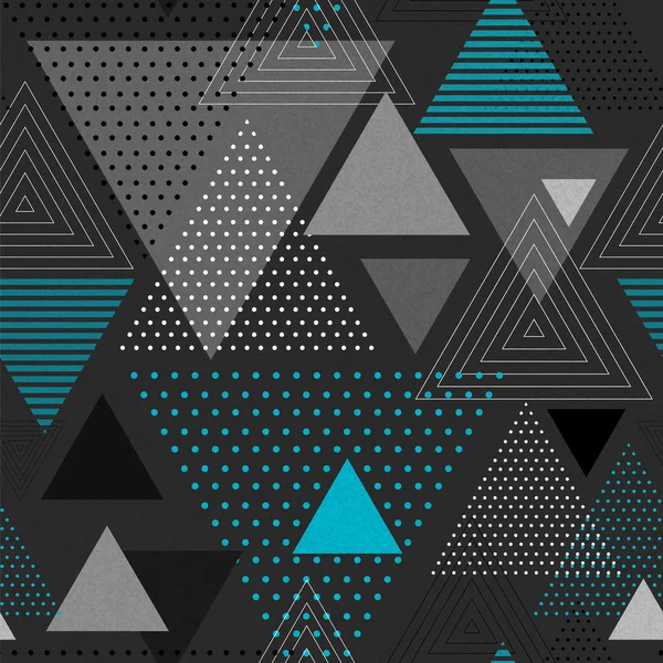 Abstract hipster polygon triangle background. Seamless Triangle pattern — Stock Vector