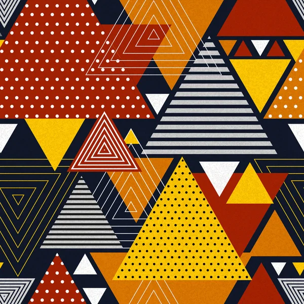 Abstrakte Hipster-Polygon-Dreieck Hintergrund. nahtloses Dreiecksmuster — Stockvektor