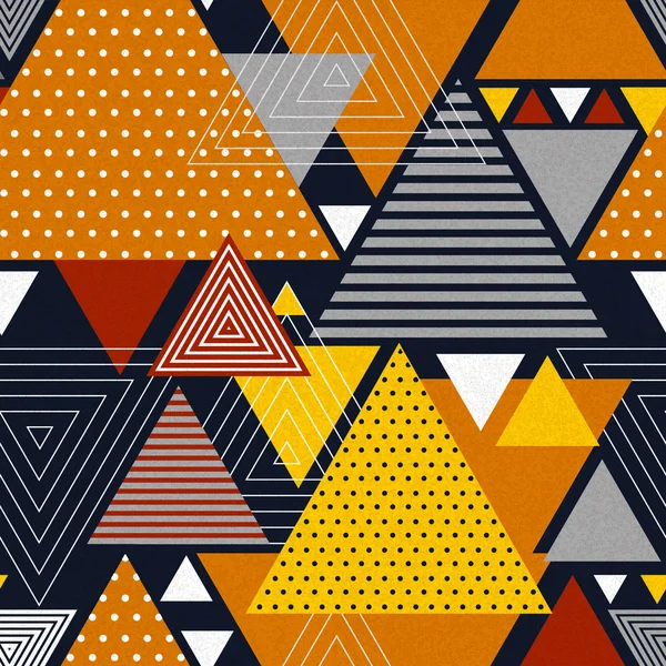 Abstract hipster polygon triangle background. Seamless Triangle pattern — Stock Vector