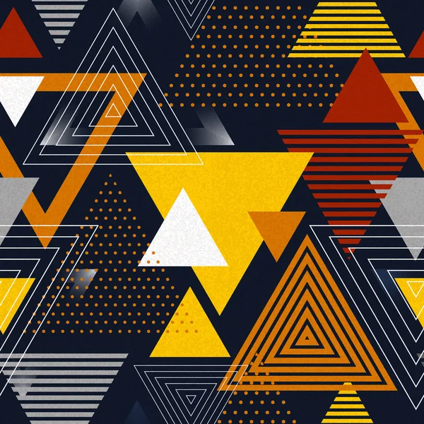 Abstrakte Hipster-Polygon-Dreieck Hintergrund. nahtloses Dreiecksmuster — Stockvektor