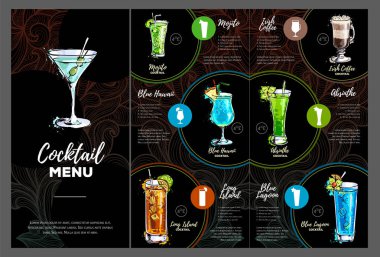 kokteyl menü tasarımı