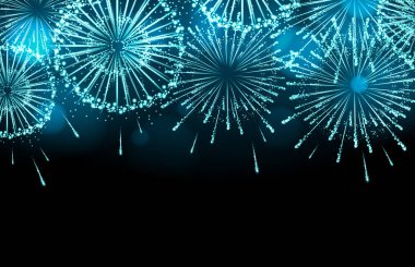 Vektör tatil havai fişek