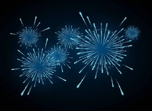 Vector holiday firework — Stock Vector