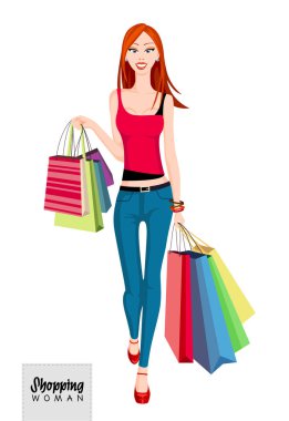 Alışveriş kadın modeli. Alışveriş. Büyük Satış