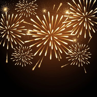 Vektör tatil havai fişek. Bağımsızlık günü