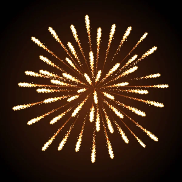 Fuegos artificiales de vacaciones vectoriales. Día de la Independencia — Vector de stock