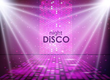 Disko arka plan. Disko topu doku. Spot ışık ışınları