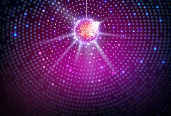Fond de balle disco. Affiche de fête Disco — Image vectorielle