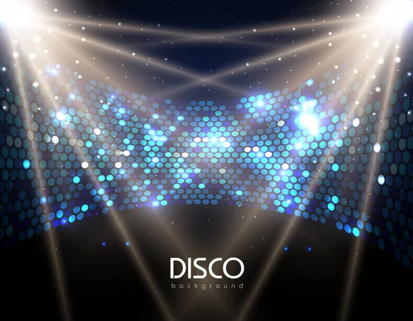 Disco abstrakten Hintergrund. Discokugeltextur. Lichtflecken — Stockvektor