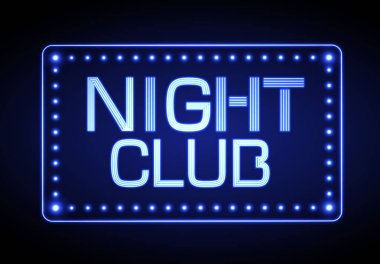 Neon işareti. gece kulübü