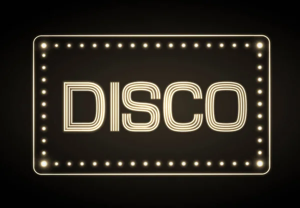 Neonowy znak. disco party — Wektor stockowy