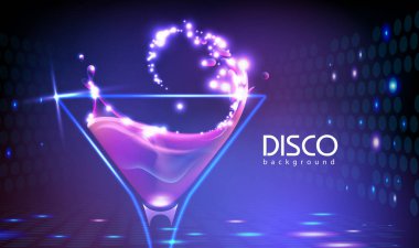 Neon disko parti arka plan