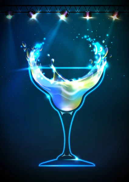 Disco Fond de cocktail — Image vectorielle