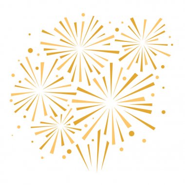 Vektör tatil havai fişek. Amerika'nın Bağımsızlık günü