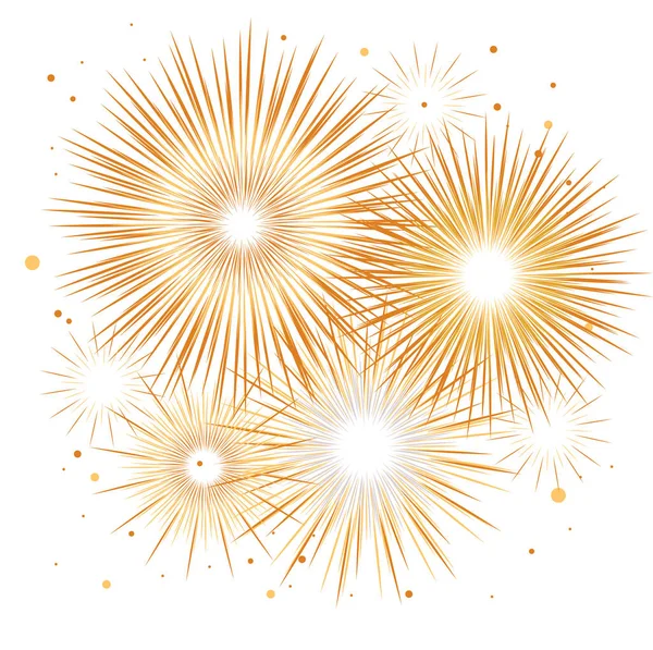 ベクトルの休日の花火。アメリカの独立記念日 — ストックベクタ