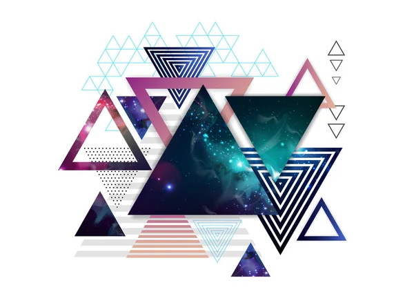 Abstrakt hipster polygonal triangel bakgrund med öppet utrymme jag — Stock vektor
