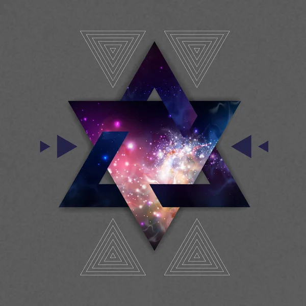Résumé hipster fond triangle polygonal avec espace ouvert i — Image vectorielle