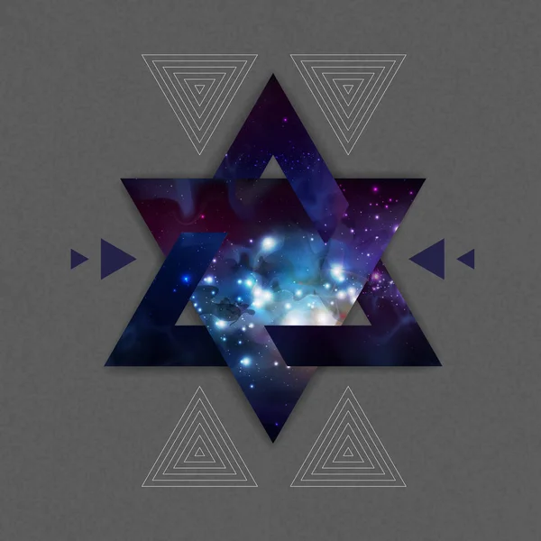 Abstrakt hipster polygonal triangel bakgrund med öppet utrymme jag — Stock vektor