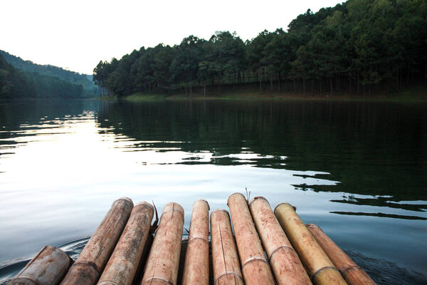 Rafting activities in the reservoir.