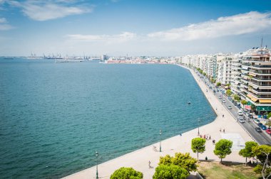 Yunanistan, Selanik, hakkında Temmuz 2015, The White Tower sahilden görüntüleyin