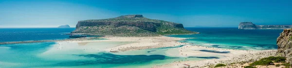 Yunanistan, Girit Balos plaj. Panorama tepesi yüksek noktadan