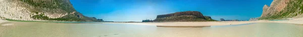 Řecko, Kréta Balos beach Panorama ze dna — Stock fotografie