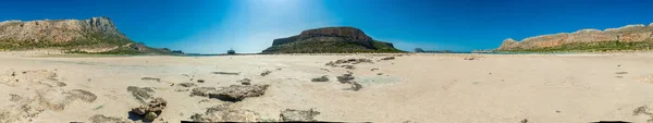 Greece, Crete Balos beach Panorama from the bottom — Stock Photo, Image