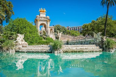 Fountain Park Ciutadella ( Parc de la Ciutadella ) in Barcelona,