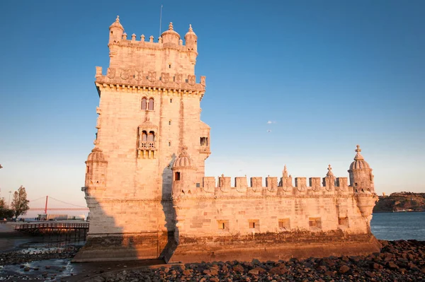 Belém Tower (Torre de Belém) veya St Vincent Tower bir için — Stok fotoğraf